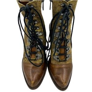 Luxury Rebel Brown and Tan Ankle Boots